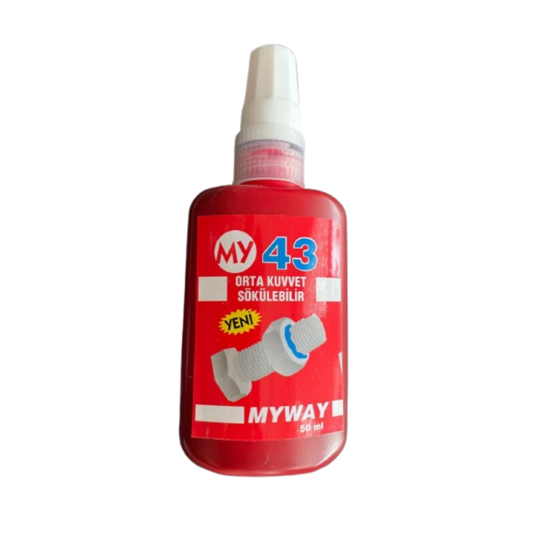MY 43 Orta Kuvvet Sökülebilir Cıvata Sabitleyici 50 ml