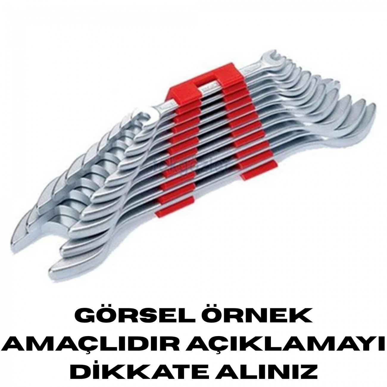 İZELTAŞ İKİ AĞIZ ANAHTAR TAKIMI KISA BOY 8 PARÇA